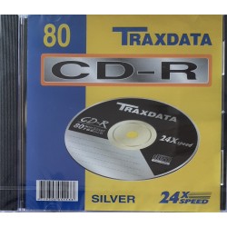 Traxdata CD-R - Silver - 80 - 24x speed