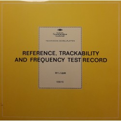 Reference, Trackability and Frequency Test Record. (LP)