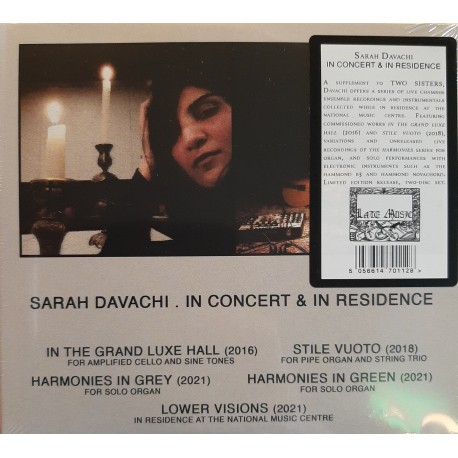 Sarah Davachi – In Concert & In Residence (CD)