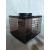 Vintage roterende cassette houder / Retro cassette carrousel, Rook