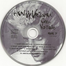 Henny Vrienten ‎– Geen Ballade (CD)