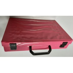 Vintage Muziekcassette opbergkoffer (roze)