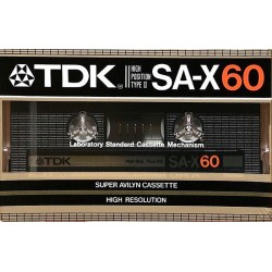 TDK- Super Avilyn Blank Cassette, SA-X-60