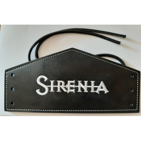 Sirenia - Sirenia Leather Wristband, Black