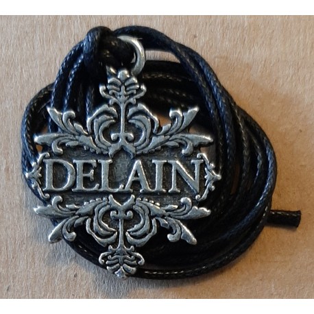 Delain - leren halsketting met hanger