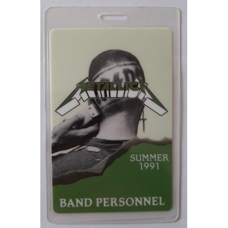 Metallica - Summer 1991 Band Personel  (Backstage Pass)