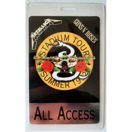 Metallica / Guns N' Roses - Stadium Tour Summer 1992 (Backstage Pass)