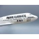 Herpa Boeing vliegtuig 747-400 Iron Maiden Ed Force One Book o Souls W.T. 16