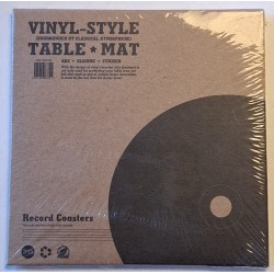 Gramophone record coasters - set of 2 pieces