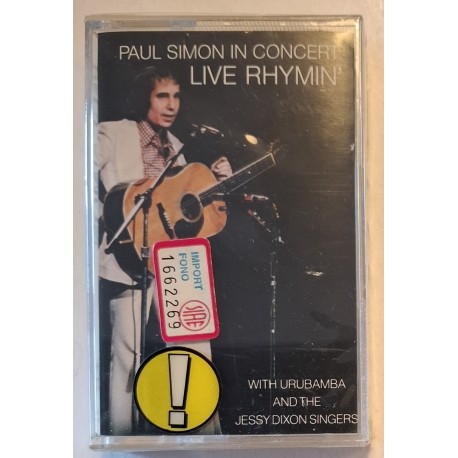 Paul Simon With Urubamba And The Jessy Dixon Singers ‎– Paul Simon In Concert Live Rhymin'  (Cassette)