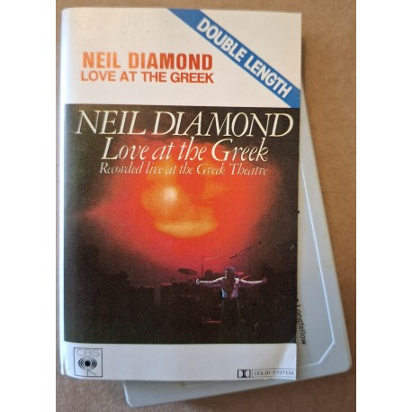 Neil Diamond ‎– Love At The Greek - Recorded Live At The Greek Theatre (Cassette)