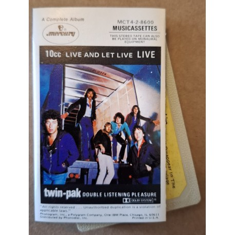 10cc – Live And Let Live (Cassette)