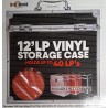 Vinyl LP koffer -platenkoffer - 40 LPs (Red)