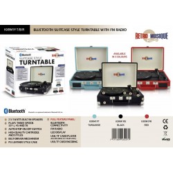 Retro Musique Suitcase Style Bluetooth Platenspeler - Red