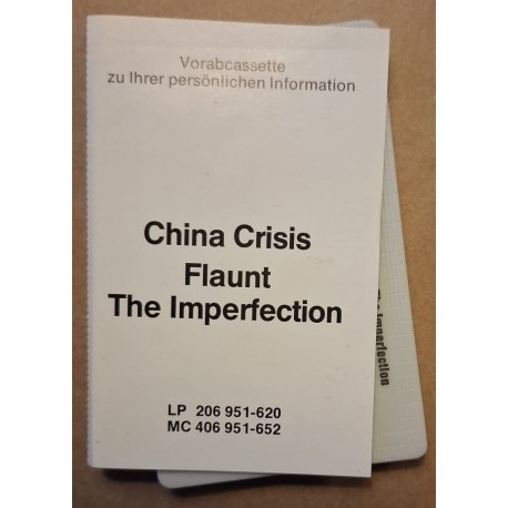 China Crisis – Flaunt The Imperfection  (Cassette, Promo)