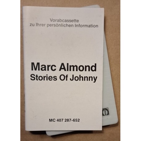 Marc Almond ‎– Stories Of Johnny (Cassette, Promo)