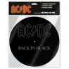 AC/DC – Back In Black - Platenspeler Slipmat