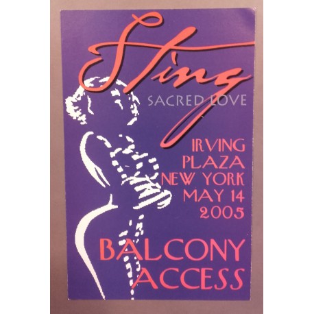 Sting - Backstage Pass