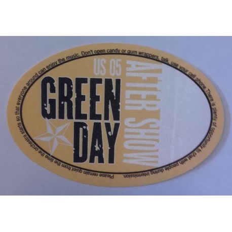 Green Day - Backstage Pass, US 05