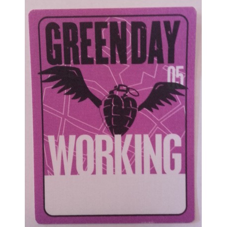 Green Day - Backstage Pass, US 05 - Working.